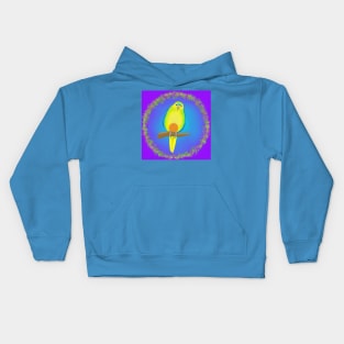 Orange Bellied Parrot Kids Hoodie